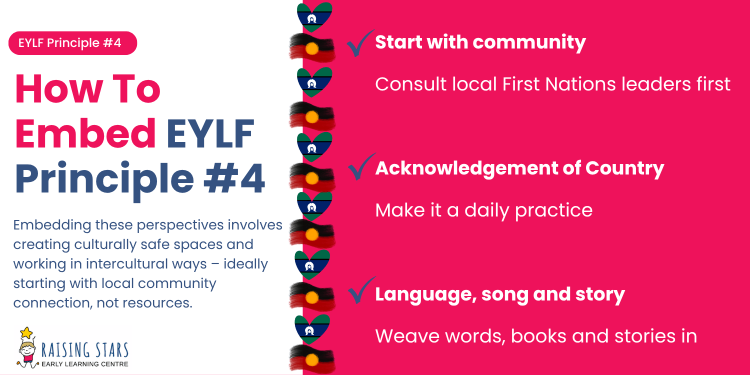 How to embed EYLF principle #4